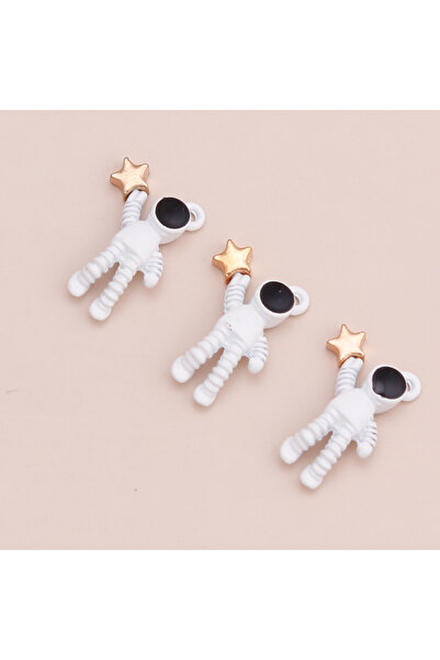 Choice النمط 2، 10 قطع من دلايات نجوم رواد الفضاء المصنوعة من المينا للأساور ...