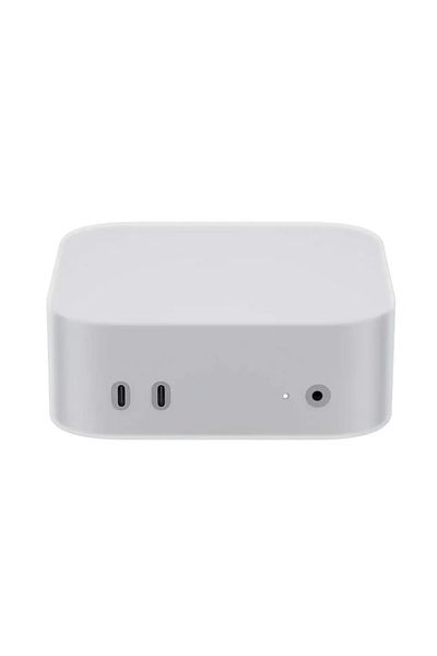 Choice غطاء حماية أبيض سهل التركيب مقاوم للتآكل والماء من السيليكون لجهاز Mac Mini M4/M4 Pro 2