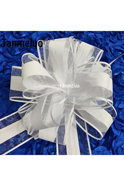 Choice 10 قطع زهور بيضاء هدايا السيارات الزفاف سحب القوس أشرطة التفاف التعبئة...