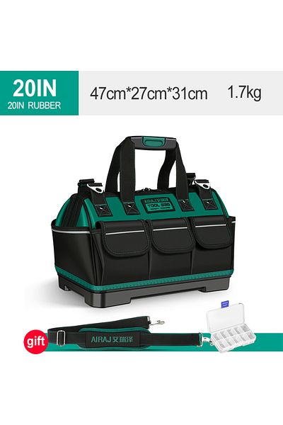 AIRAJ 20inch3520 20inch Multi Functional Oxford Tool Bag Plastic Bottom Anti Slip Waterproof Handle Electr