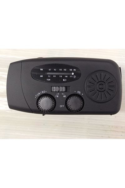 Choice K9 Emergency Solar Hand Crank Solar Radio with LED Flashlight for camp, AM/FM Portable Radio 2000m