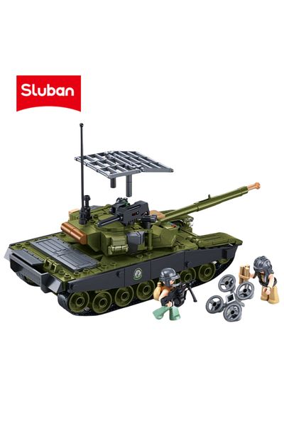 Choice 318pcs no box NO1257 Sluban 318PCS Army IFR T90AS Main Battle Tanks Building Blocks Kit Military Mod