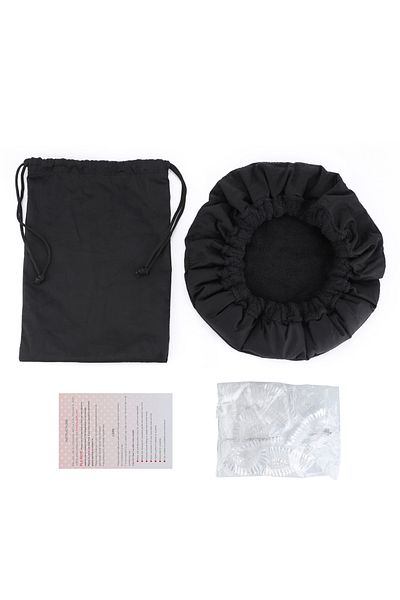 Choice black Flaxseed Hair Care Cap Wireless Heating Cap Hair Mask Microwavable Hot Head Thermal Heat Dryin