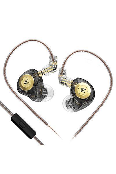 KZ Black MIC KZ edx pro Headset Dynamics in the Ear Monitor Hifi Wired Headset Bass Stereo Game Music H