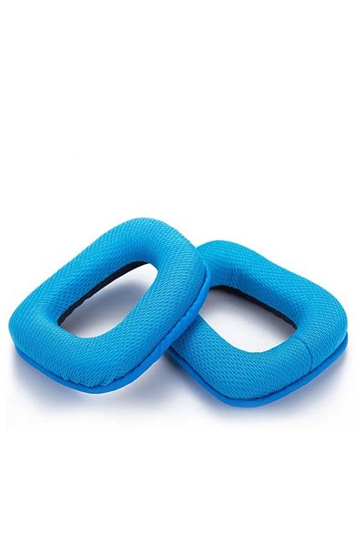Choice Mesh fabric blue Replacement Ear Pads for Logitech G430, G331, G432, G332, G930, G431 Headphones Ear