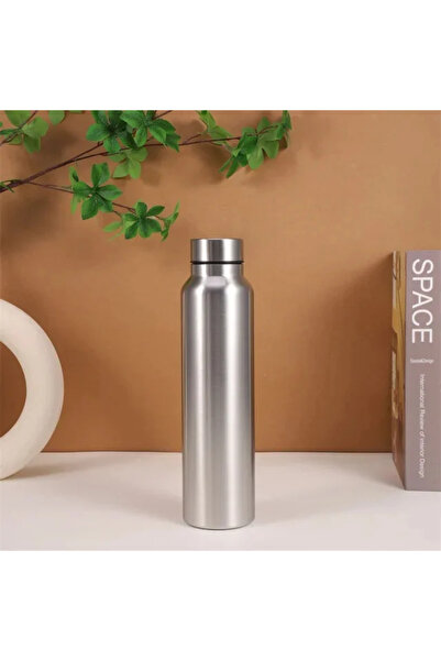 Choice كوب مستقيم 1000 مل، زجاجة رياضية من الفولاذ المقاوم للصدأ ذات طبقة واح...