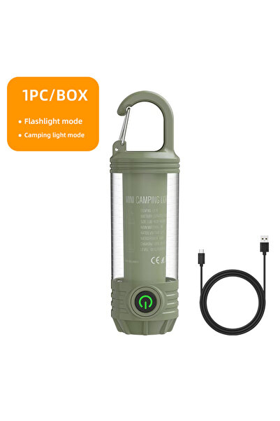 Choice مصابيح تخييم خارجية متعددة الوظائف باللون الأخضر، مصابيح يدوية قابلة لإعادة الشحن، مصابيح ليلية محمولة، وات