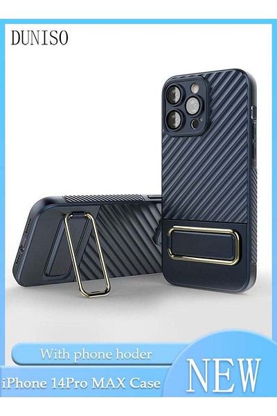 Generic Iphone 14 Pro Max Case 6.7 Inch Soft Flocking Lining Shockproof Anti-fingerprint Wireless Charging