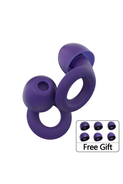Choice Purple HUAK Earplugs-High Fidelity Silicone Hearing Protection for Concerts Noise Reduction Sleep,Sw