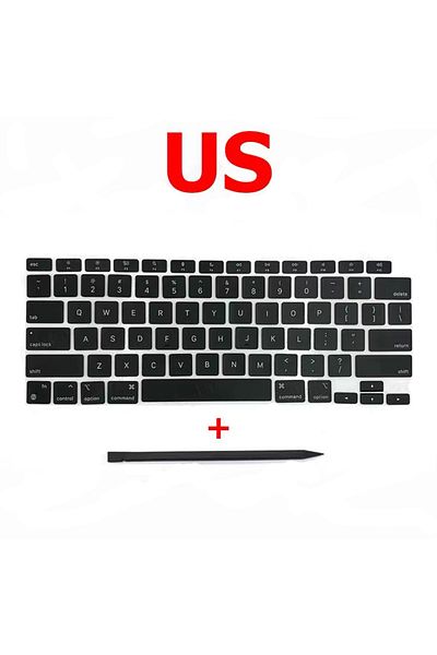 Choice US New Replacement Keycaps Keys Key Cap For Macbook Air 13" M1 A2337 Keyboard Keycap US UK Spain Fre