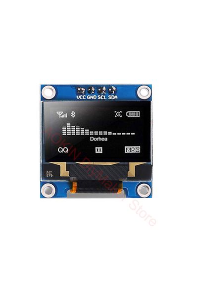 AOKIN White 0.96" Inch OLED Display Screen Module SSD1306 I2C IIC SPI Serial 128x64 3.3V-5V Blue/blue Yell