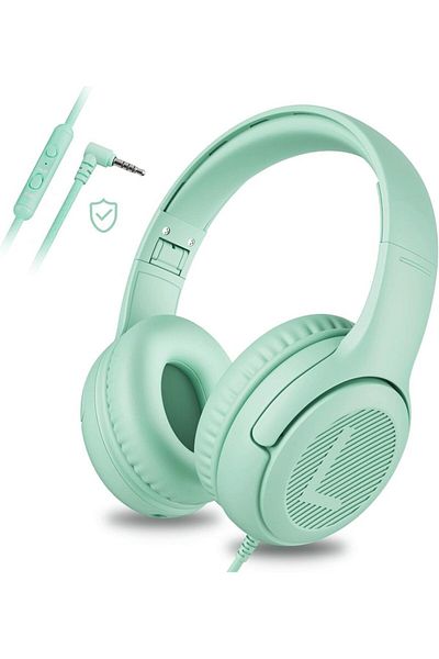 Choice Green AWATRUE AT2 Headset,3.5mm Surround Stereo Gaming Headphones with Mic Soft Memory Earmuffs for