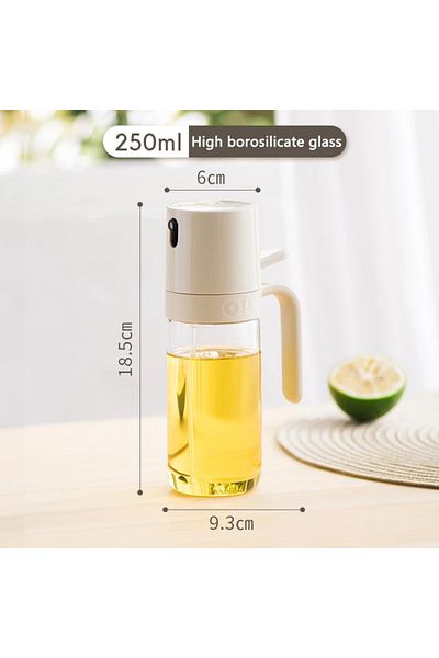 Choice 250 ML Oil Sprayer Spray Evenly High Borosilicate Glass High Temperature Resistant Unbreakable Large