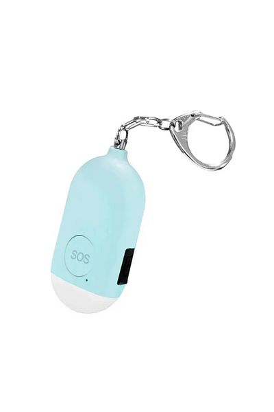 Choice Blue Kids Elderly Emergency Sos Emergency Alarm Keychain Rechargeable 130 Decibel Super Loud Emerge