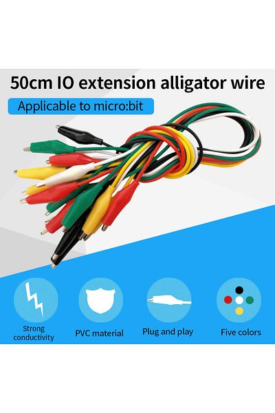 Choice Cable 50CM KEYESTUDIO Alligator Clip Starter Kit &Alligator cable For Arduino Makes Stem Education F