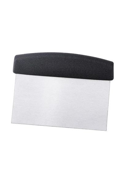 Choice black Stainless Steel Dough Scraper Chopper with Silicone Handle Versatile Dough Cutter for Bread P