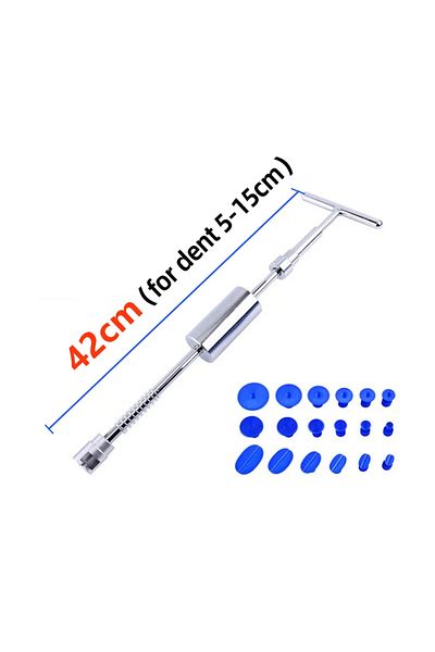NarzrIe 42cm Middle Car Dent Puller T Dent Repair Tool Auto Repair Sheet Metal Kit Slide Hammer Reverse Hamm