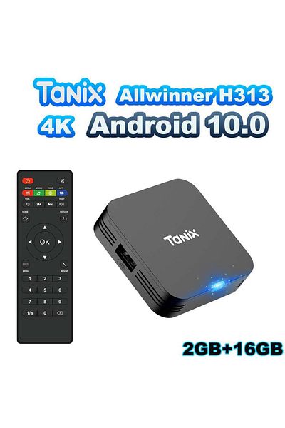 Choice 2GB 16GB TANIX TX1 Android 10.0 Allwinner H313 Quad Core 4K HDR Mini Game TV Stick 2.4G Wifi RAM 1GB