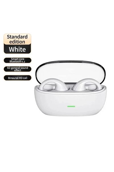 Choice white S22 Earclip Wireless Bluetooth Headset OWS Touch Light Mini High Quality Earplugs Anti Sweat H