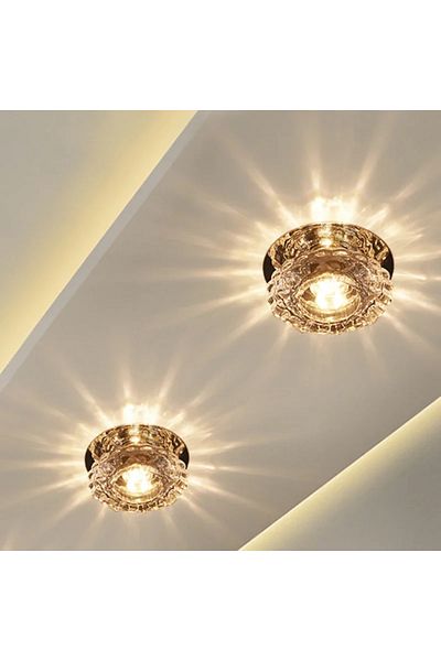 Choice 3w Cold White Led Crystal Lamp Embedded Ceiling Light For Home Living Room Corridor Decorative Ceili