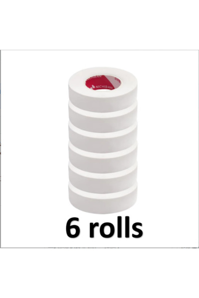Choice3 6 قطع - A0129 2/3/5 /6 لفات شريط عازل لتمديد الرموش بدون وبر وسادات ت...