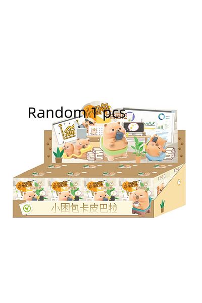 Choice Random 1pcs 2025 Capybara Blind Box Simulation Mini Capibara Action Figures Doll Children Birthday C