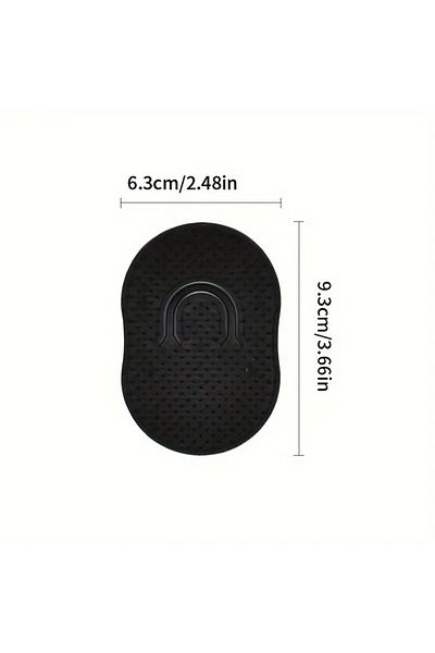Choice black2 2pcs Multifunctional Pocket Hair Brush Small Light Palm Grip Comb Massage Brush Comb For Man