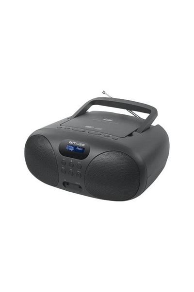 Muse Radio Cd Player MUSE MD-208 DB, LCD Display, 20 Preset Stations, AUX Jack, Black