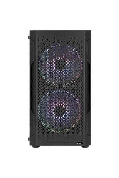 AEROCOOL Carcasa Aerocool Trinity V3, Mini Tower, Tempered glass, iluminare ARGB (Negru)