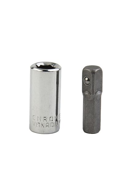 Choice 1/4" Square Drive To 1/4" Hex Shank Impact Socket+1/4 Drill Socket Adapter Holder Impact Socket C...