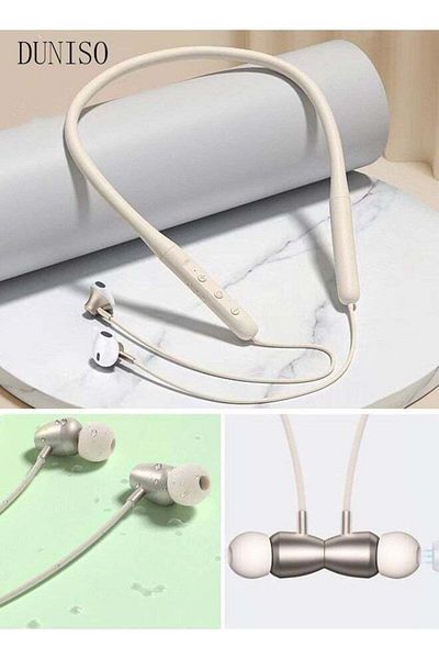 Generic Duniso Wireless Bluetooth 5.2 Earphones Neckband Noise Cancelling Stereo Sweatproof Earphones