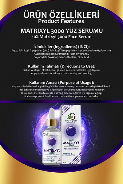 Gökçek Şifa Matrixyl 3000 Face Serum