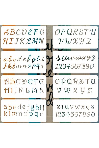 Choice WMHTC-100-48 8 pieces/rectangular letter mold DIY oil painting mug coloring relief home photo album