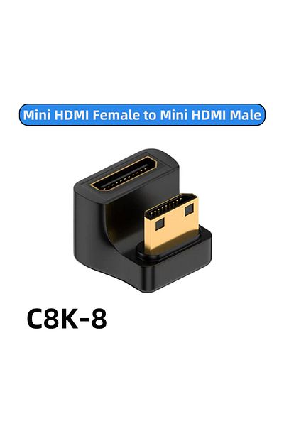 DIXSG C8k-08 Hdmi2.1 Cable Adapter Mini Micro Hdmi To Hdmi 2.1 Converter 48gpbs 8k60hz 4k120hz For Hdtv Pr