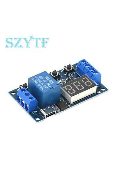 SZYTF Orange 1 Channel 5V Relay 6-30V Relay Module OFF/ON Switch Trigger Time Delay Circuit Timer Cycle 99
