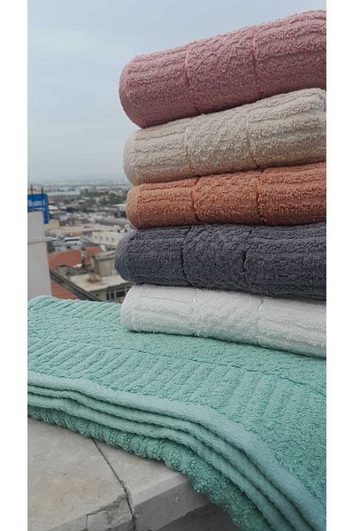 VİLERA HOME Cotton 6-Piece Hand and Face Towel Set