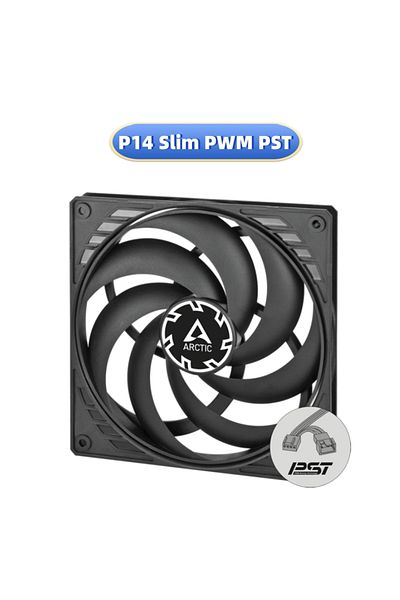 Choice NO RGB black P14 Slim PWM PST ARCTIC P14 Slim PWM PST Black 140mm Case Fan, with PWM Sharing Technol