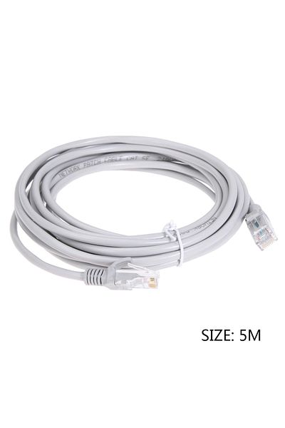 ALLOYSEED كابل إيثرنت 5 أمتار عالي السرعة RJ45 كابل شبكة LAN لجهاز التوجيه والكمبيوتر المحمول ومراقبة جهاز التوجيه Rj45