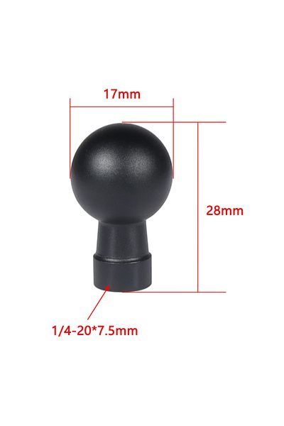Choice AUTO J 17mm Ball 17mm 25mm Ball Head Adapter Clip Socket Arm Connector for GoPro 13 12 OSMO Action 5