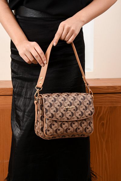 Cacharel Paris Women's Hand and Shoulder Bag Monogram Fabric