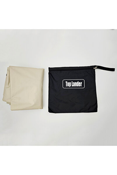 Top Lander قماش مشمع أبيض، مظلة جانبية للسيارة من نوع مانتا راي، قماش مشمع مط...