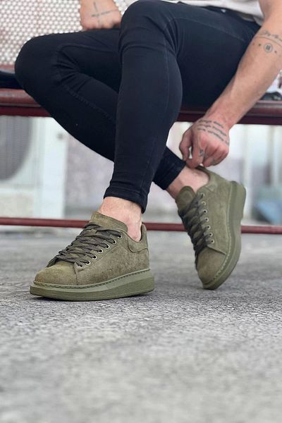 aradimtaradim Wg096 Khaki Suede Daily Men's Casual Shoes