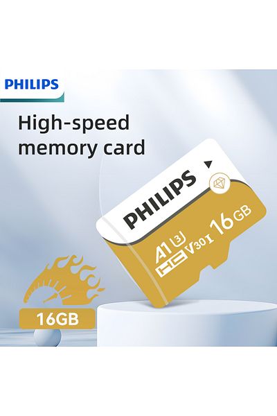 Philips 16GB Philips 4K V30 Memory Card A1 U3 8GB 16GB 32GB 32GB 64GB 128GB 256GB Class10 Micro TF SD Card F