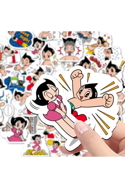 Choice 6x5.2x0.5cm Dj-114 40pcs Astro Boy Stickers Aesthetic Travel Landmark Decal Graffiti Diy Phone Suitc