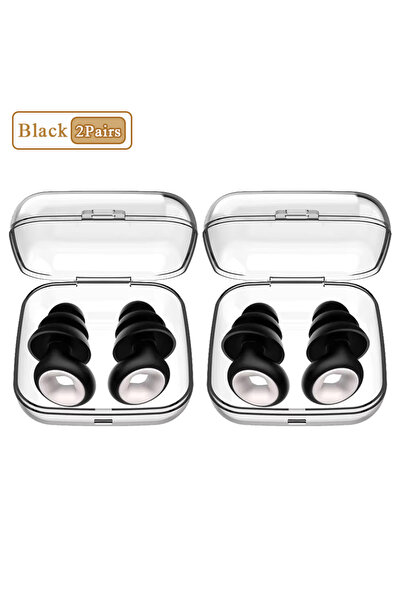 Choice أسود - زوجان من 1 إلى 16 زوجًا من سدادات الأذن العازلة للصوت أثناء الن...