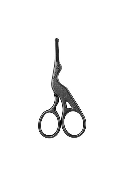 Choice black Round Head Stainless Steel Nose Hair Scissors Stork Type BeautyScissors For Eyebrows Nose Hair