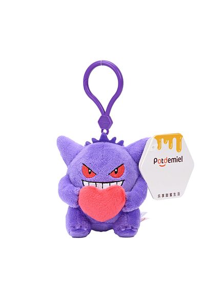 Potdemiel Gengar 8.5cm Pokemon Jigglypuff Bulbasaur Gengar Togepi Mimikyu Mew Kawaii Plush Stuffed Toy Keychai