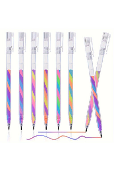 Choice مجموعة أقلام تمييز جل لامعة مكونة من 6 قطع - 1.2 مم ألوان زاهية، كتابة...