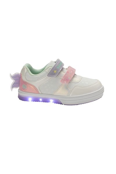 BATA Character Print Sneakers with Hook and Loop Closure