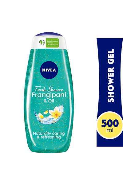 NIVEA Shower Gel Frangipani & Oil 500ml Soft & Moisturizing Body Wash